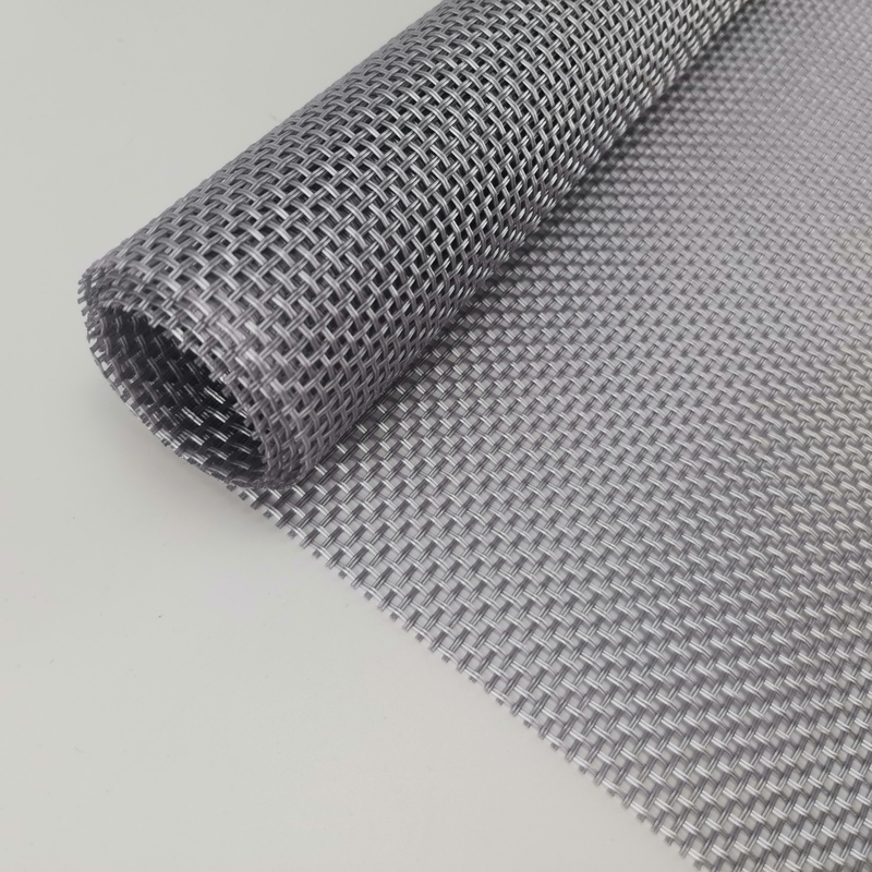 280g / m2 0.35mm Mắc và Xám Polyester Mesh Screen 30m-100m Chiều dài 15x11 Số lưới