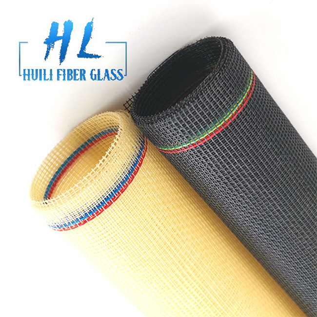 Quảng trường lỗ sợi thủy tinh màn hình côn trùng đen trắng xám DIY thiết lập nhiệt 120g / m2 30m-300m cuộn
