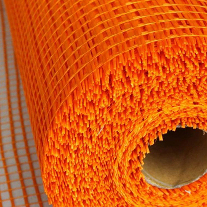 300N Sức mạnh kéo Quảng trường sợi thủy tinh lưới 4 * 4mm khẩu độ 50m Roll chiều dài cho các vật liệu tường
