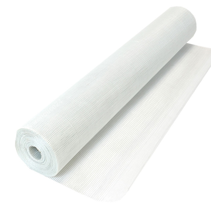 Mái lưới thủy tinh bằng sợi thủy tinh màu trắng C / vải lưới sợi thủy tinh cho tường 50m-200m Độ dài chống nước