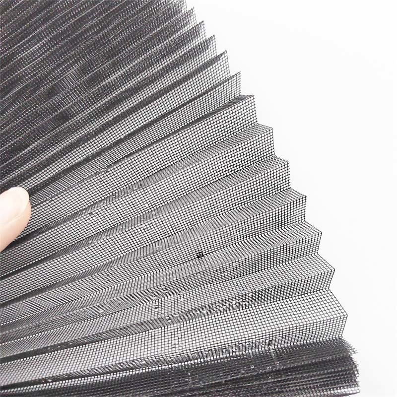 Độ bền cao Màn hình côn trùng Plissé Kháng cháy Độ cao 14mm Kháng giật Kháng tháo