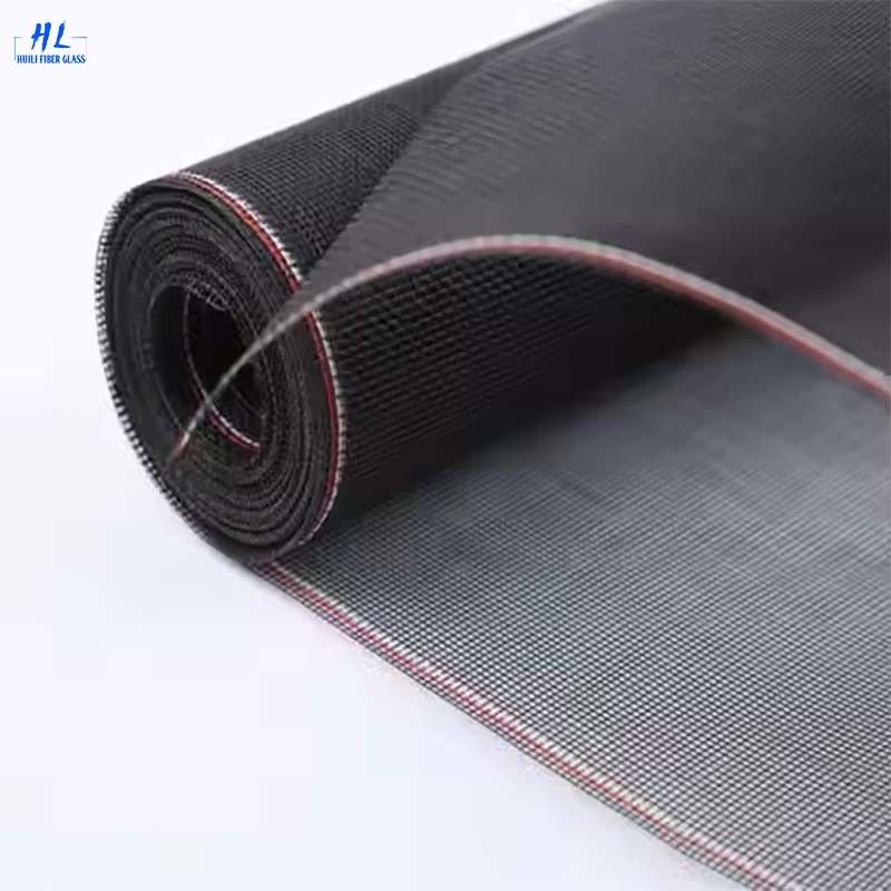 Plain Woven Fiberglass Bug Screen Gray Black White Blue Fiberglass mosquito net roll  Durable Insect Protection Mesh Ideal For Commercial Applications
