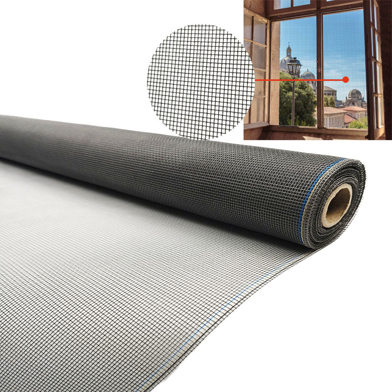 Lưới chống muỗi phủ PVC tùy chỉnh cho cửa phòng ngủ, phủ màu cam