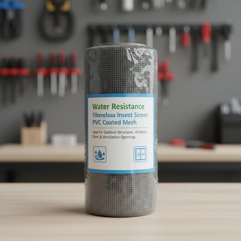 Lưới sợi thủy tinh chống nước, phủ PVC, lý tưởng cho các cấu trúc ngoài trời, cửa sổ, cửa ra vào và lỗ thông gió