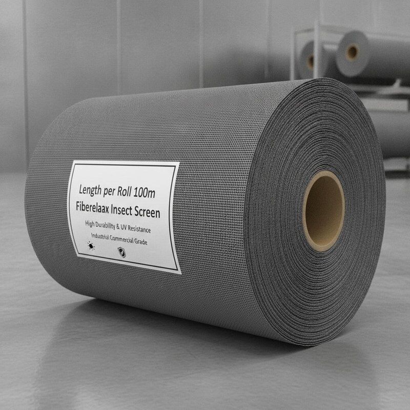 Chiều dài mỗi cuộn 100m Lưới chống côn trùng sợi thủy tinh Cung cấp độ bền cao và chống tia cực tím Được thiết kế cho công nghiệp thương mại