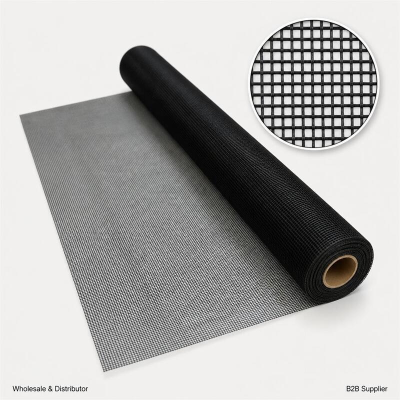 14X14 bền lưới 80G màu đen cao sức mạnh sợi thủy tinh cửa sổ màn hình lưới vải cho cửa sổ phòng khách cửa sổ màn hình