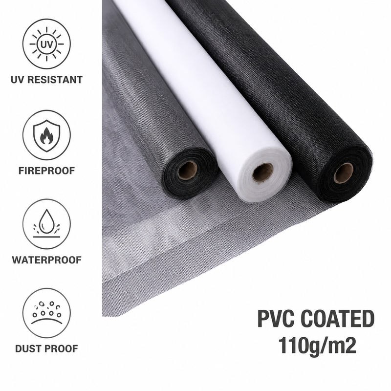 Năng lực sản xuất mạnh mẽ 24x24 Mesh Không độc hại & Bảo vệ UV an toàn Màn hình cửa sổ Sợi thủy tinh Màn hình cửa sổ Màn hình cửa sổ phong cách