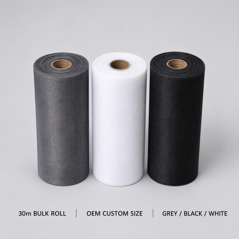 Lưới chống côn trùng sợi thủy tinh dệt trơn cung cấp độ bền kéo ≥200N Logo tùy chỉnh Lưới cường độ cao cho cửa ra vào và cửa sổ