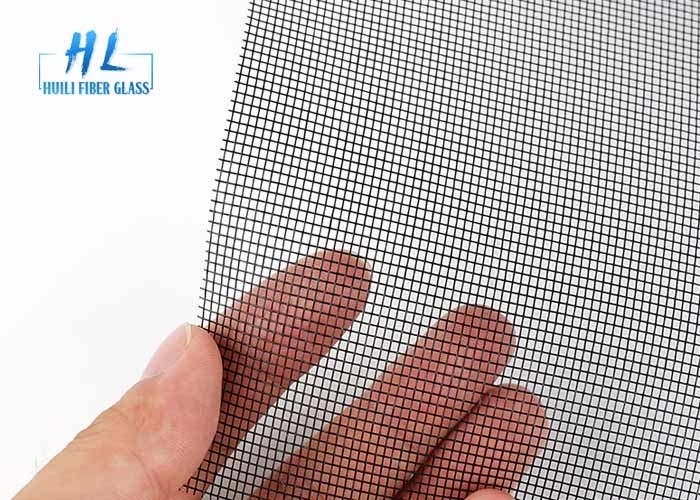 Màn hình côn trùng sợi thủy tinh 18 * 16 115g Màu đen Không gỉ chống cháy