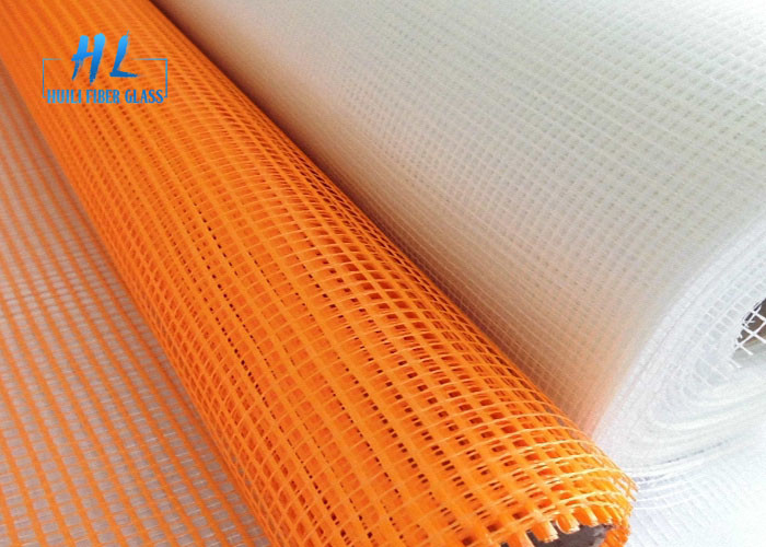 Độ bền kéo 800N Fiberglass Mesh Netting Glass Fiber Screen Rolls phủ màu trắng và xanh dương