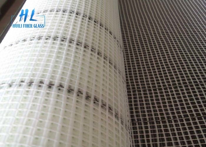 C Glass Fiberglass Mesh với độ bền kéo 300N-800N cho tường White/Blue/Yellow Coated Square Mesh