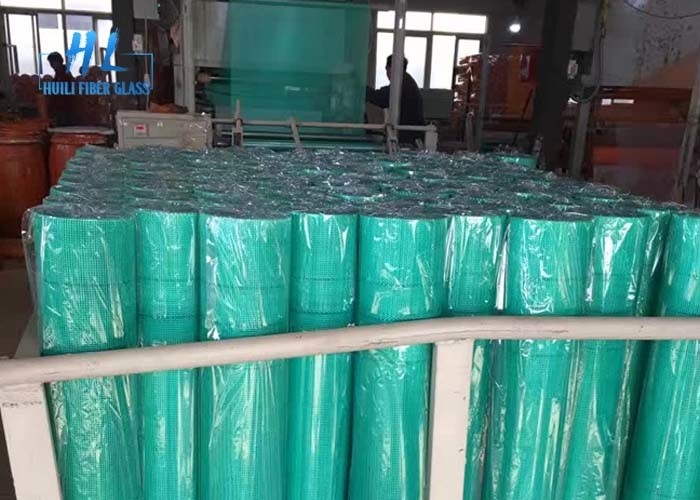 Lưới sợi thủy tinh màu xanh, băng keo thủy tinh C cho gia cố tường