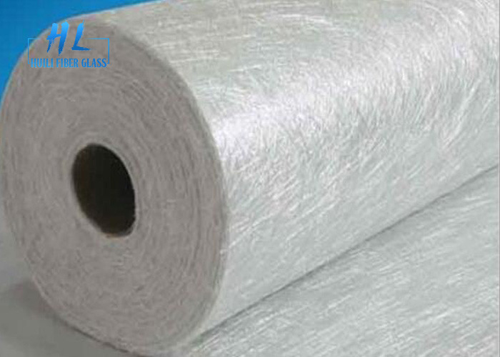 Đường viền roving trực tiếp E Glass Fiberglass Trimmed Strand Mat Roll trong đường kính lõi 76mm Màu trắng