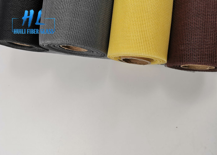 Màu đen chống cháy 18 * 16 Lưới chống muỗi cho thị trường Ý