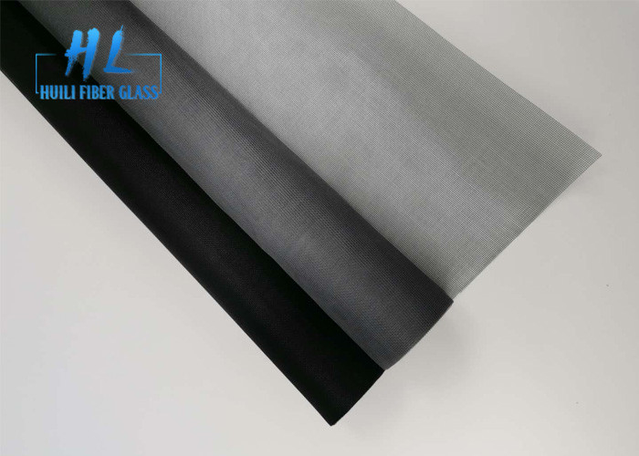 Màu đen chống cháy 18 * 16 Lưới chống muỗi cho thị trường Ý