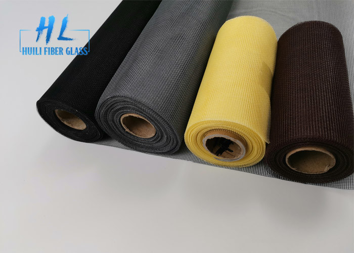 Màn hình côn trùng sợi thủy tinh 17 * 16 màu xám 120g cho cửa sổ và cửa ra vào