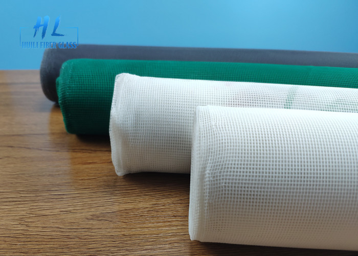 Long Lasting Black Coated Polyester Fabric Fiberglass Insect Screen Roll Nhiều kích cỡ