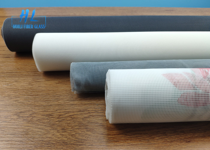 Long Lasting Black Coated Polyester Fabric Fiberglass Insect Screen Roll Nhiều kích cỡ