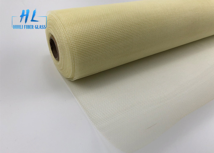 Màn hình cửa sổ sợi thủy tinh 18 * 16 lưới 120G với màu vàng và xám