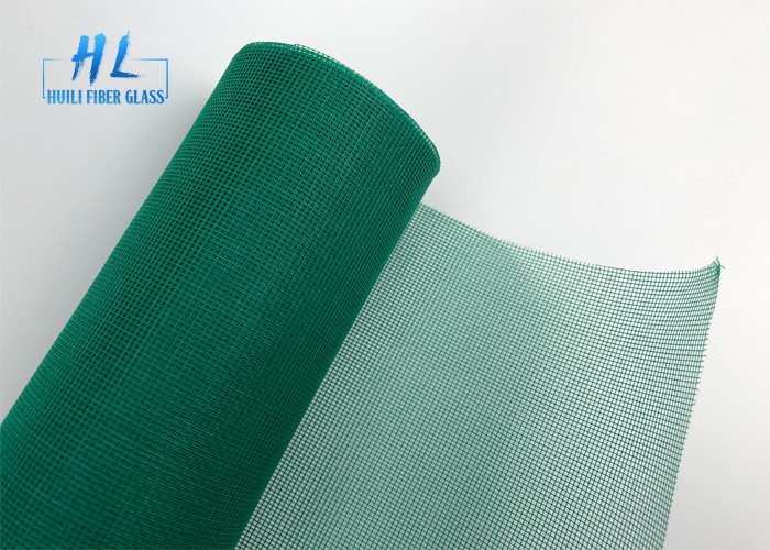 Màn hình cửa sổ sợi thủy tinh 18 * 16 Lưới 120g Lưới màu xanh lá cây với màu xanh lá cây