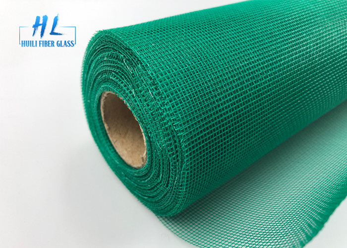 Màn hình cửa sổ sợi thủy tinh 18 * 16 Lưới 120g Lưới màu xanh lá cây với màu xanh lá cây