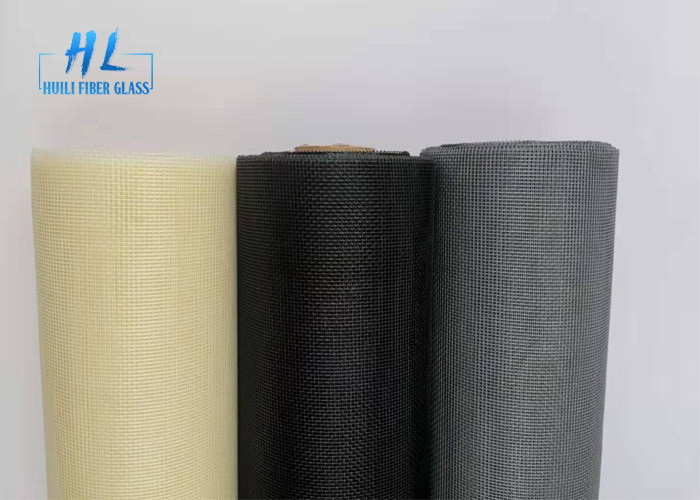 Lưới chống muỗi bằng sợi thủy tinh 18 * 16 Lưới PVC với màu vàng