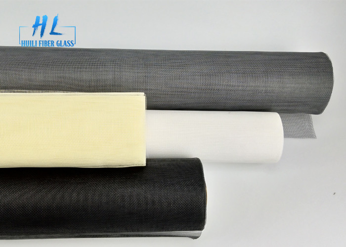 Màn hình côn trùng sợi thủy tinh chống cháy 20x20 Lưới màu xám