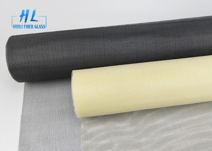 Màn hình côn trùng sợi thủy tinh chống cháy 20x20 Lưới màu xám