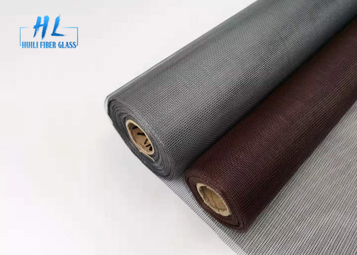 Vải lưới sợi thủy tinh tối màu 1,2m có móc đóng 18 * 16 Lưới dài 30m