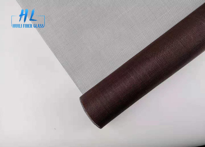 Màn hình cửa sổ sợi thủy tinh 4ft * 100ft màu nâu Dệt chống bụi