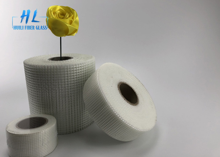 Băng keo dán tường tự dính 45mm * 90m màu trắng, băng lưới sợi thủy tinh
