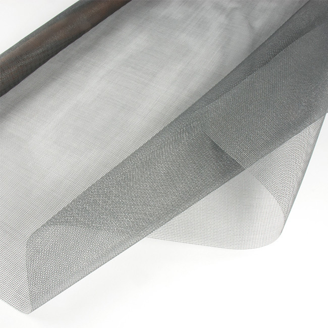Pvc tráng màu xám sợi thủy tinh màn hình côn trùng màn hình dệt trơn cho cửa ra vào