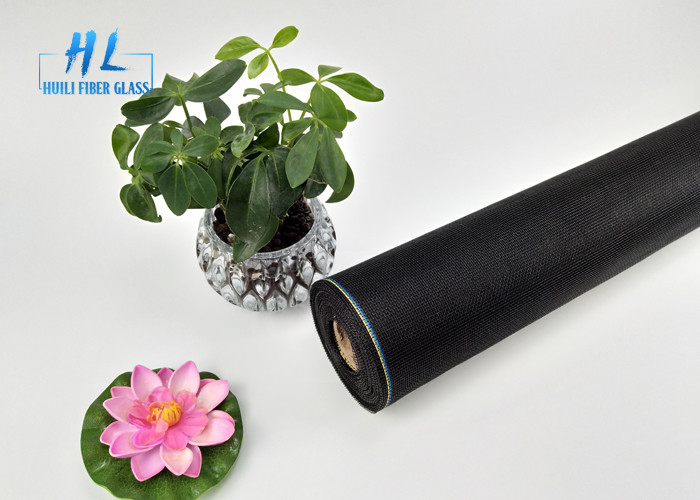 Màn hình cửa sổ mịn 17 * 14 lưới 110G màu đen với lớp phủ PVC