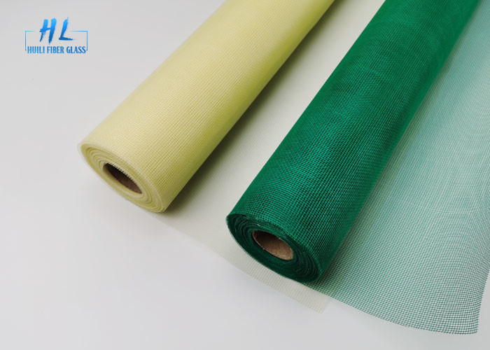 18 * 16 1.8m * 30m Cuộn màn hình sợi thủy tinh, Màn chống muỗi Cửa chống côn trùng xanh