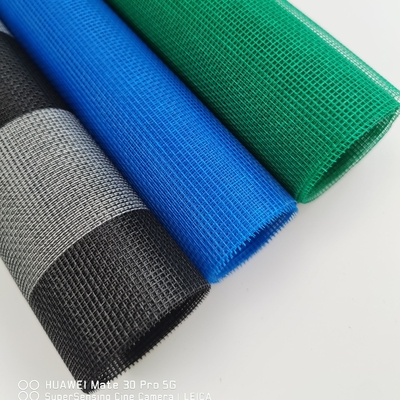Sợi kính chống tia UV Sợi lưới muỗi vải dệt đơn giản Đen đen / Xám / Trắng cuộn để dễ dàng làm sạch
