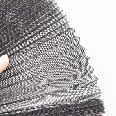 Độ bền cao Màn hình côn trùng Plissé Kháng cháy Độ cao 14mm Kháng giật Kháng tháo