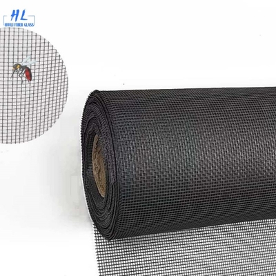 Kích thước lưới 15m Khả năng tùy chỉnh màn hình côn trùng sợi thủy tinh Màu đen