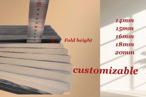 Màn hình côn trùng Plisse có khả năng thích nghi cao 2,0m rộng 15mm cao