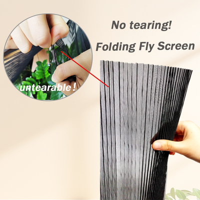 Thường 16mm Pleated Height chống muỗi Pleated Fly Screen cho cửa trượt và gấp