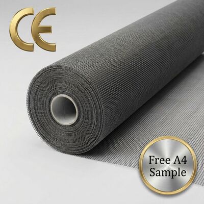 Lưới chống côn trùng bằng sợi thủy tinh tiêu chuẩn 120g/m², lưới chống côn trùng trơn, tuổi thọ 5-7 năm cho ứng dụng công nghiệp