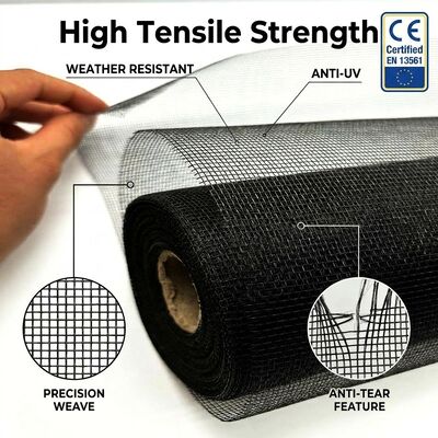 Lưới 14x12 Sợi thủy tinh Chống côn trùng Chống tia cực tím Chống bụi Chống cháy Phù hợp cho thị trường Anh Cửa sổ Cửa ra vào