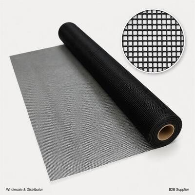 14X14 bền lưới 80G màu đen cao sức mạnh sợi thủy tinh cửa sổ màn hình lưới vải cho cửa sổ phòng khách cửa sổ màn hình