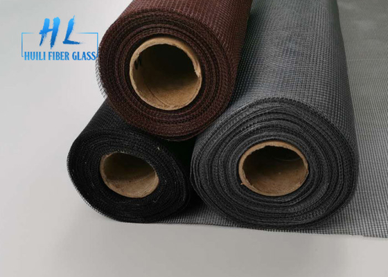 Màu đen chống cháy 18 * 16 Lưới chống muỗi cho thị trường Ý