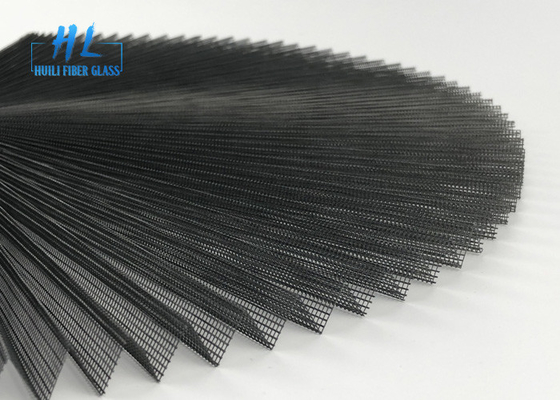Màn hình côn trùng Plisse Plisse 15mm màu xám Chiều cao 2,5m * 25m Chất liệu Polyester