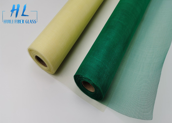 17 * 16 100g 110g PVC Màn hình côn trùng sợi thủy tinh tráng chống cháy Chiều rộng 0,3-3,0m