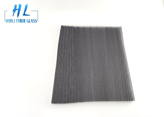 Đen xám 20 * 20 Plisse Màn hình sợi thủy tinh Vải màn hình sợi thủy tinh 200m / cuộn