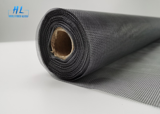 1,2m * 30m Cuộn 18 * 16 Lưới sợi thủy tinh Màn hình bay PVC màu xám tráng