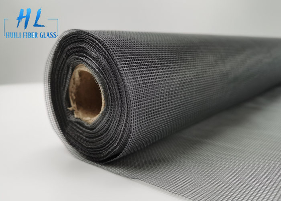Màn hình cửa sổ sợi thủy tinh màu xám 18 * 18 Chống lão hóa trong trang trại chăn nuôi